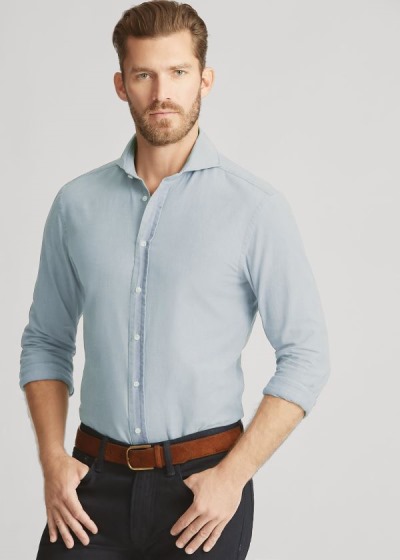 Camisa Ralph Lauren Keaton Tailored Chambray Homem 54320-RAXE